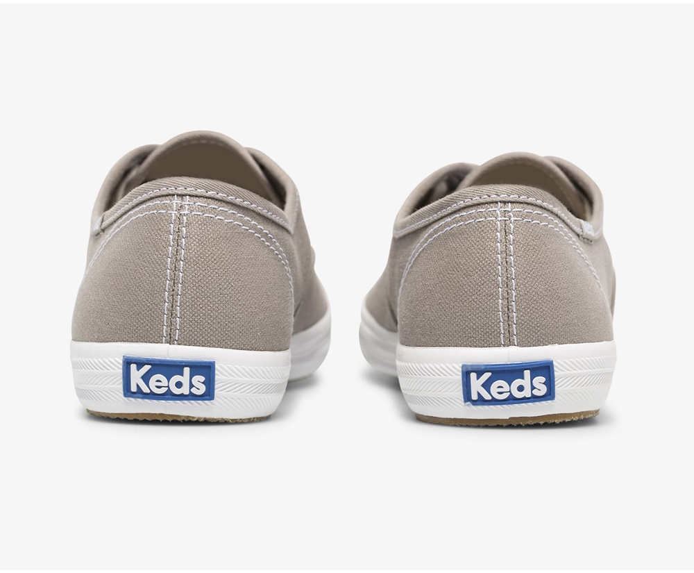 Keds Womens Sneakers Grey - Champion Organic Cotton Canvas - 736IMERDT